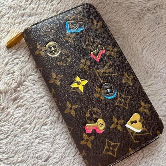 Louis Vuitton Monogram Lovelock Used Zippy Wallet Long Wallet - Picture 1 of 11